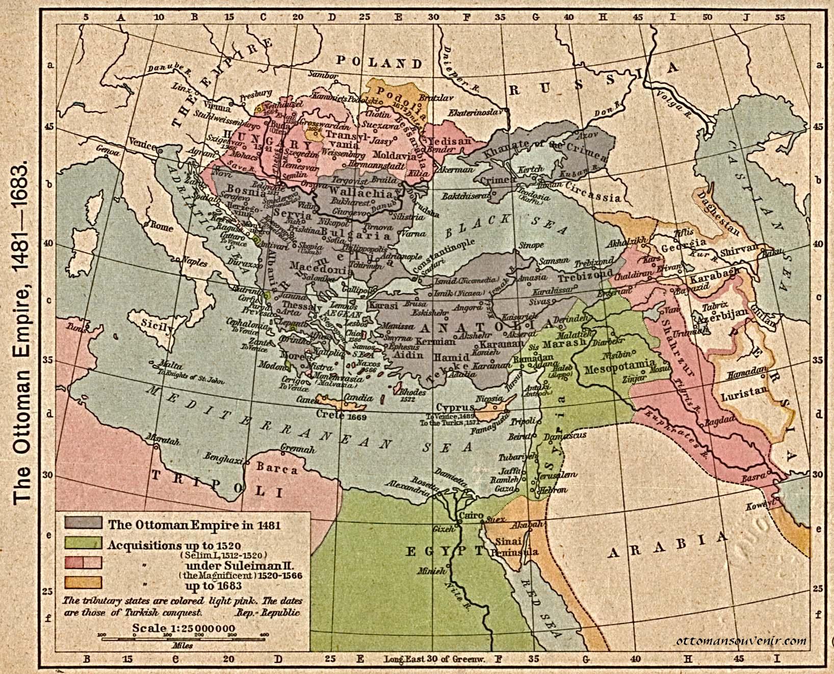 The Maps of Ottoman Empire