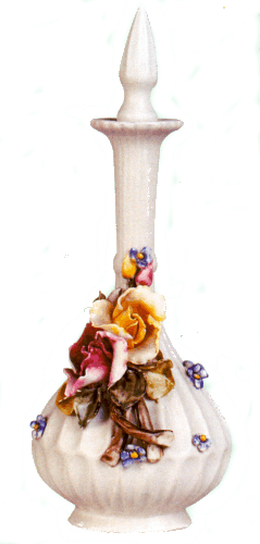 Porcelain Rose Ornaments